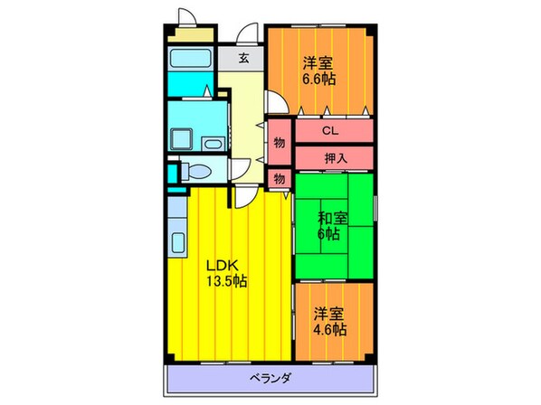 ヴェルデエスパシオの物件間取画像